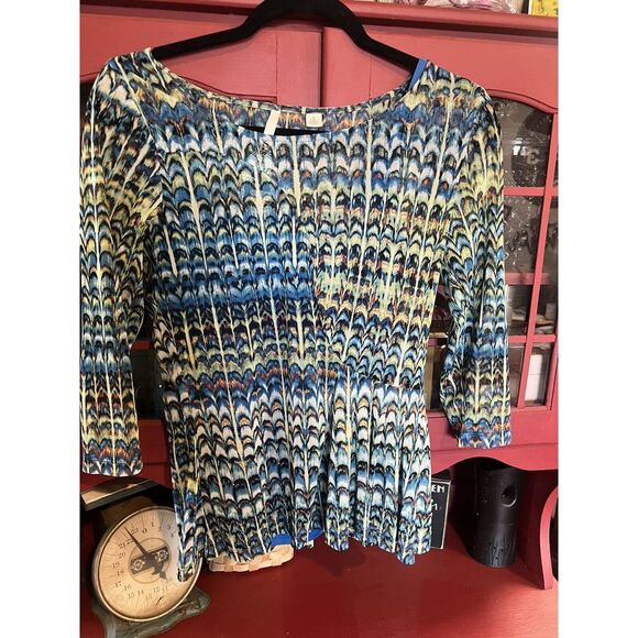 Tops - Small Sheer Gathered Sunset Rd Top With Sewn‎ In Tank